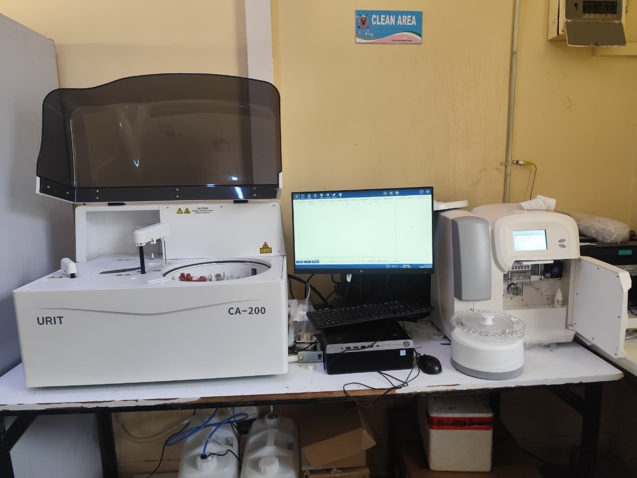 Urit CA-200 automated biochemistry and laboratory equipment installed by Medwise engineers in Kenya